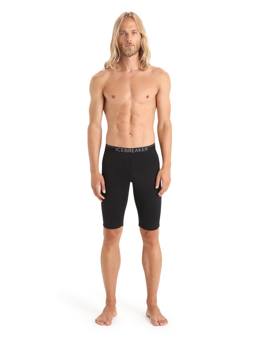 Icebreaker Merino 200 Oasis Thermal Miesten Shortsit Mustat | FI 1111VRWD